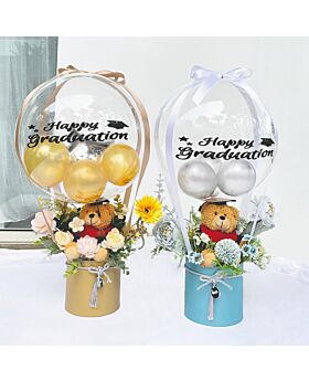 Buket Bunga Ballon Box Graduation Air