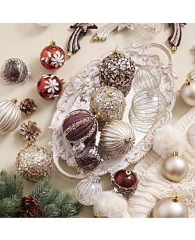 Ball Ornaments Xmas Brown