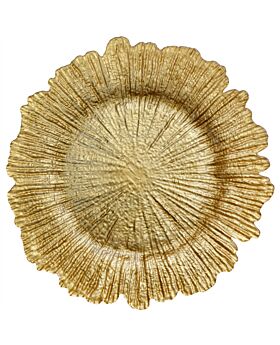 Gold Glass Charger Plate Mkn