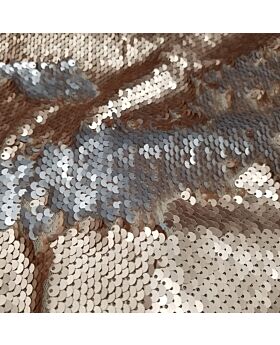 Flipped Sequin Fabric Kts - Gold Silver (Per Yard)