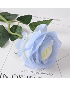 Single Rose 7cm 10cm Fwr-Silk10-LightBlue