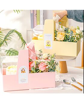 2 in 1 Cake Flower Bloom Box Fst